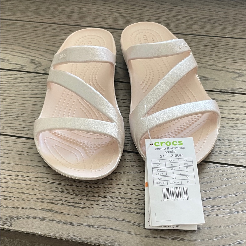CROCS Women's Shimmer Sandals - Light Pink